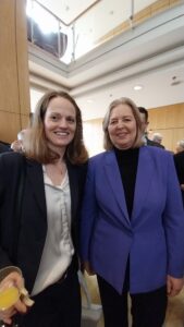 Bärbel Bas, SPD und Hanna Dude beim Neujahrsempfang der SPD in Aschaffenburg